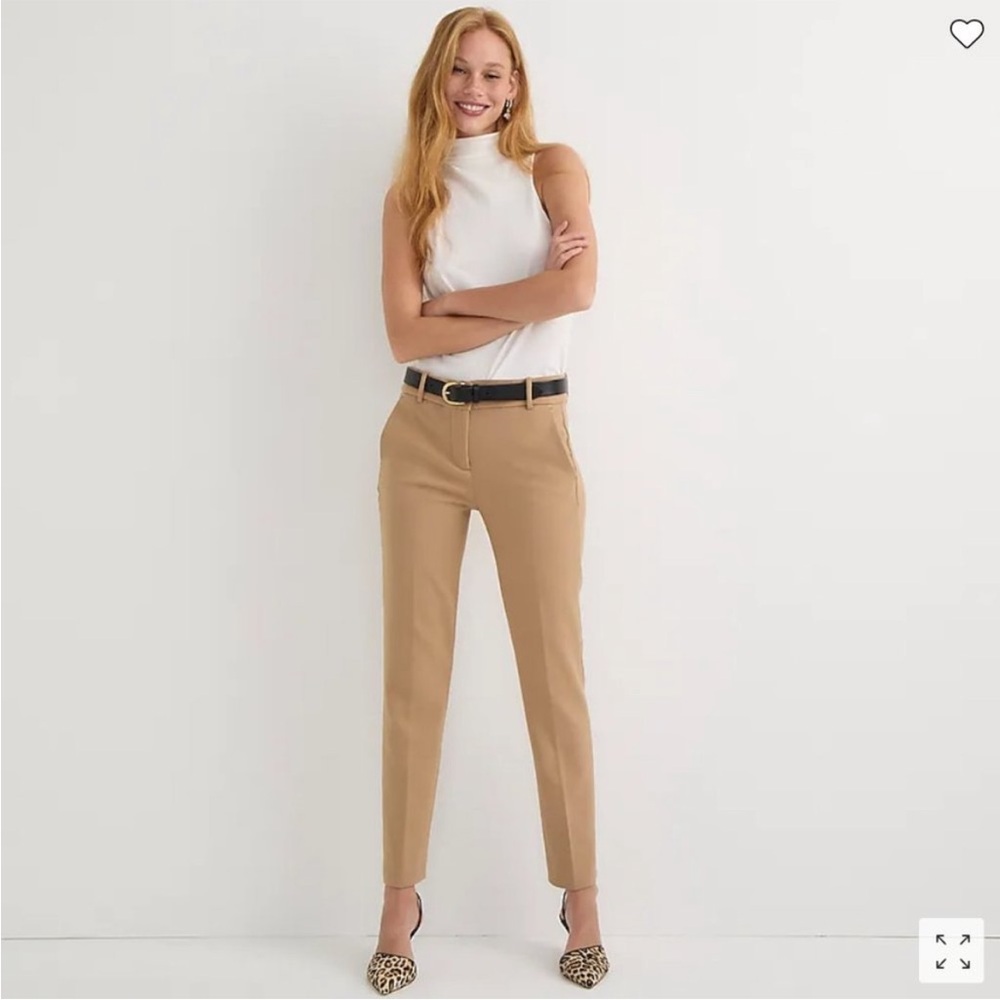 NWOT J.Crew | Cameron slim crop pant | Heather Saddle (Tan) | Size 4